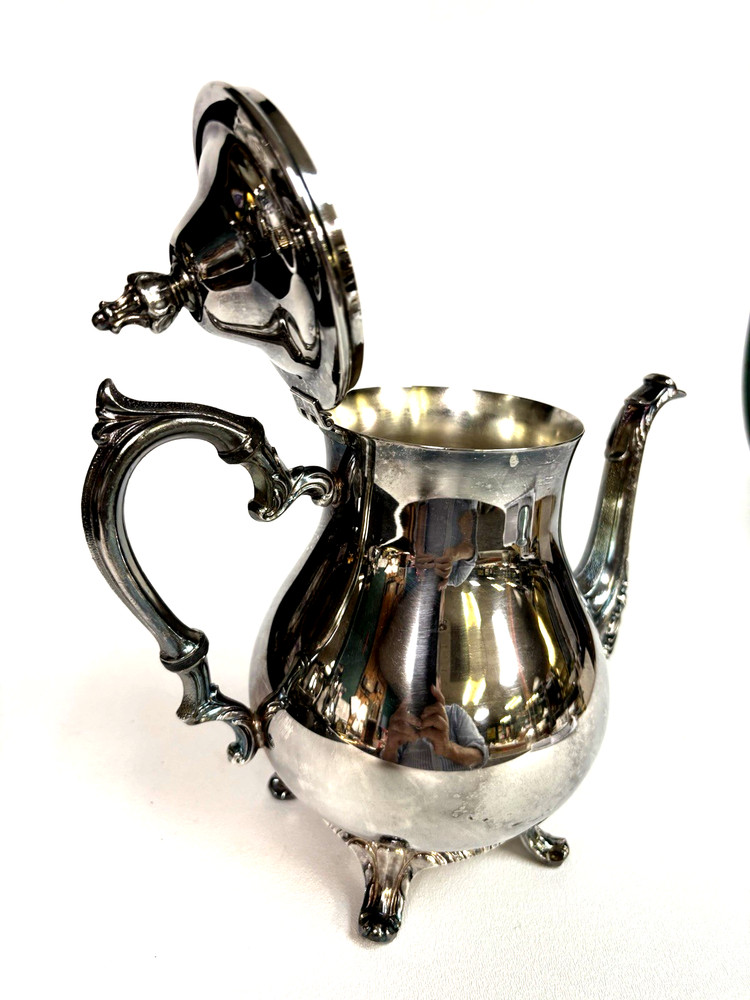 LS Co. Tea / Coffee Pot Silverplated 9" Tall