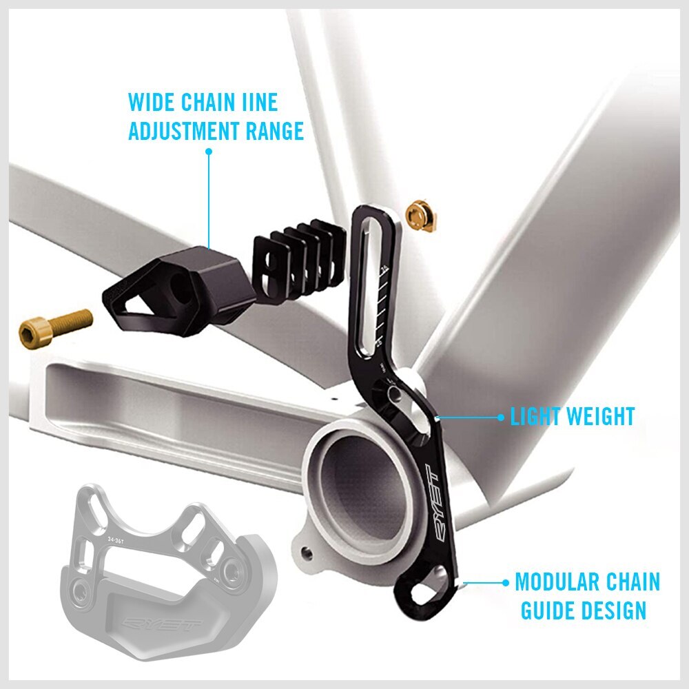 MTB BASH GUARD Bicycle ISCG05 Chain Guide Chains Stabilizer Chainring Protector