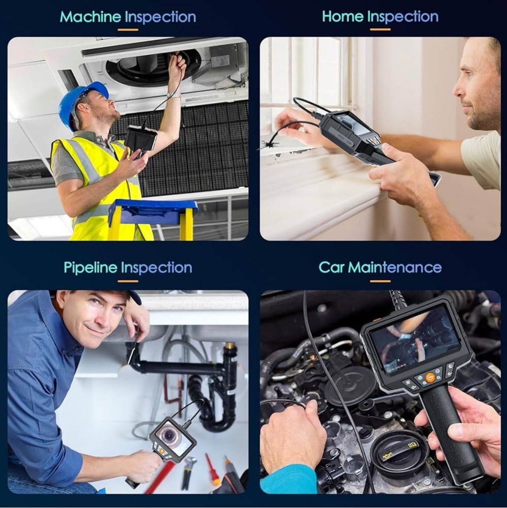 SKYBASIC Endoscope Camera with Light, 4.3'' LCD Screen HD Digital Handheld