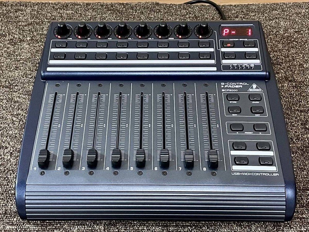 Behringer BCF2000 B-CONTROL FADER USB MIDI Controller Motorized Faders Working