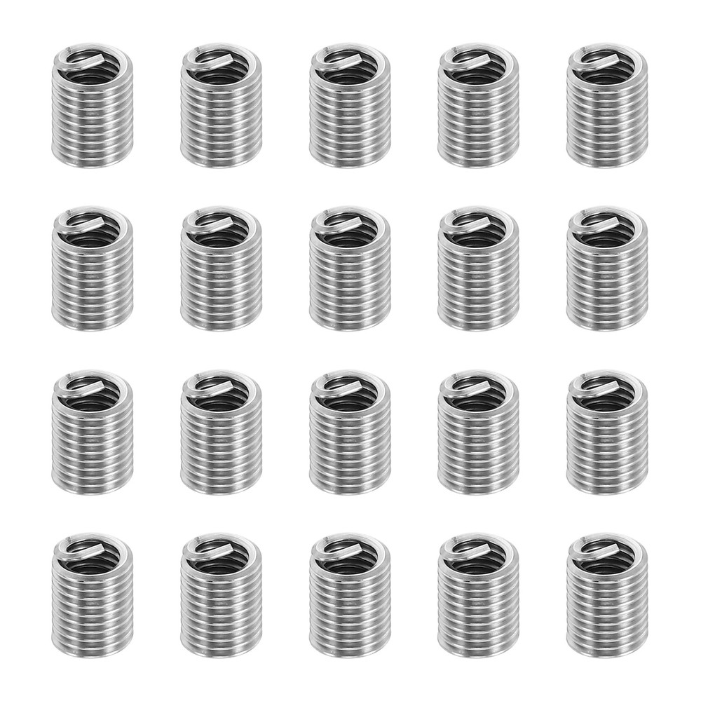 20pcs Wire Thread Inserts 8#-32 UNC 2.5D 8.8mm Helical Threaded Sleeve