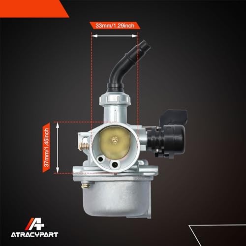 PZ19 Carburetor Compatible with 50cc 70cc Carburetor with Throttle Handle Grips