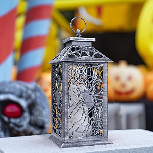 Candle Lanterns Decorative Hanging Lights with Timer Function for 1pack Spider