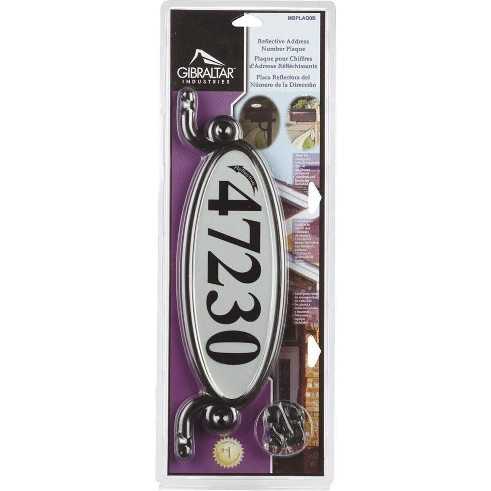 Gibraltar Mailbox Address Plaque