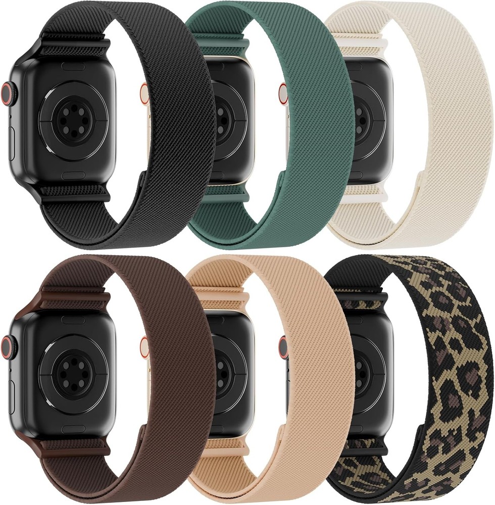 Adjustable Soft Nylon Strap Compatible with Apple Watch Series 7 44mm