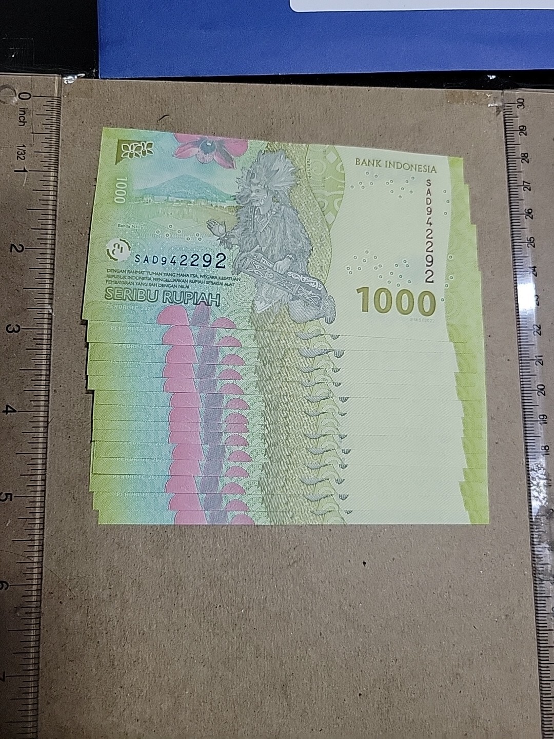 🇮🇩 Indonesia 1000 rupiah 2022 TBB-617 (each) UNC Banknote 053124-11