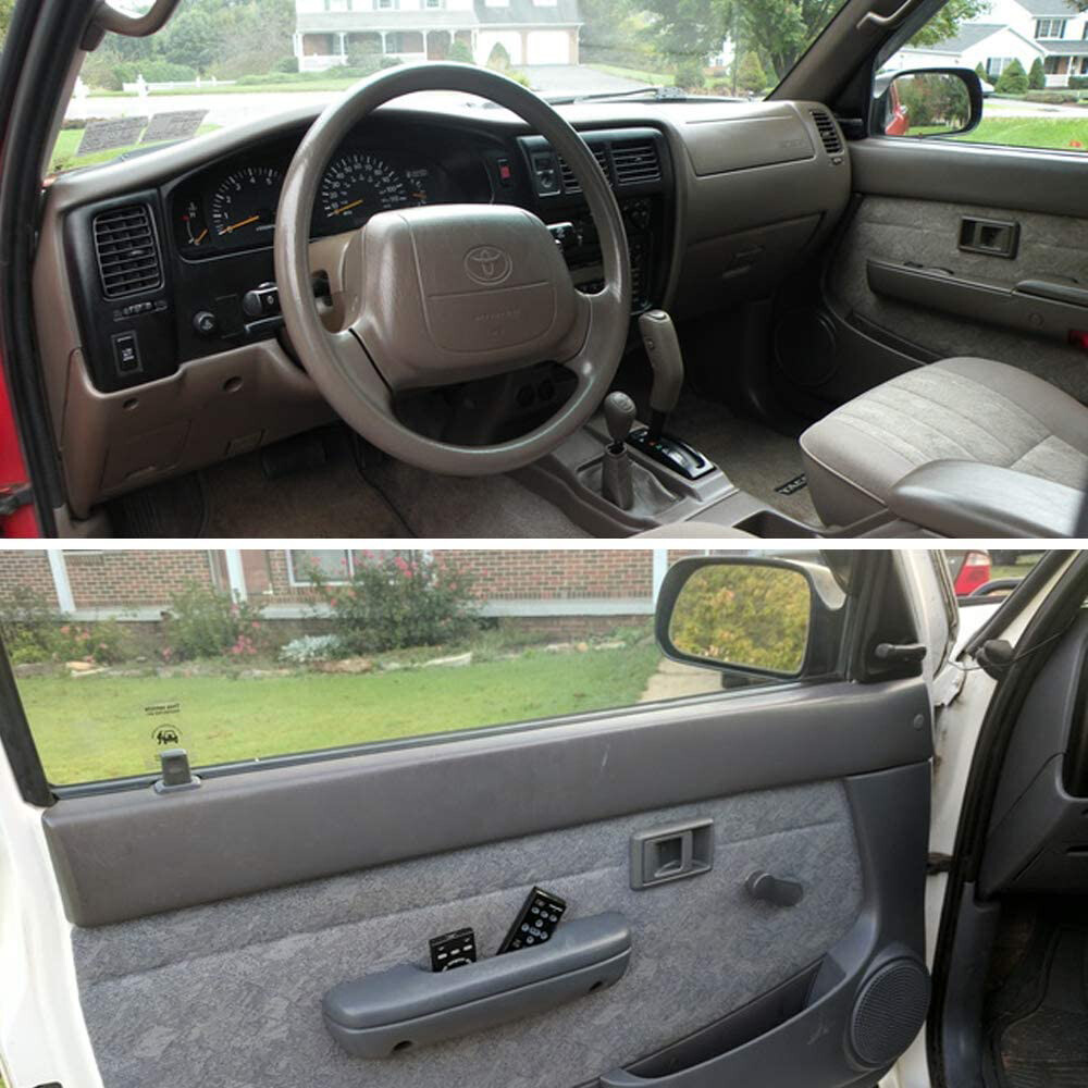 Door Handle Inner Indoor Left Right for 1995-2000 Toyota Tacoma Gray Free Return