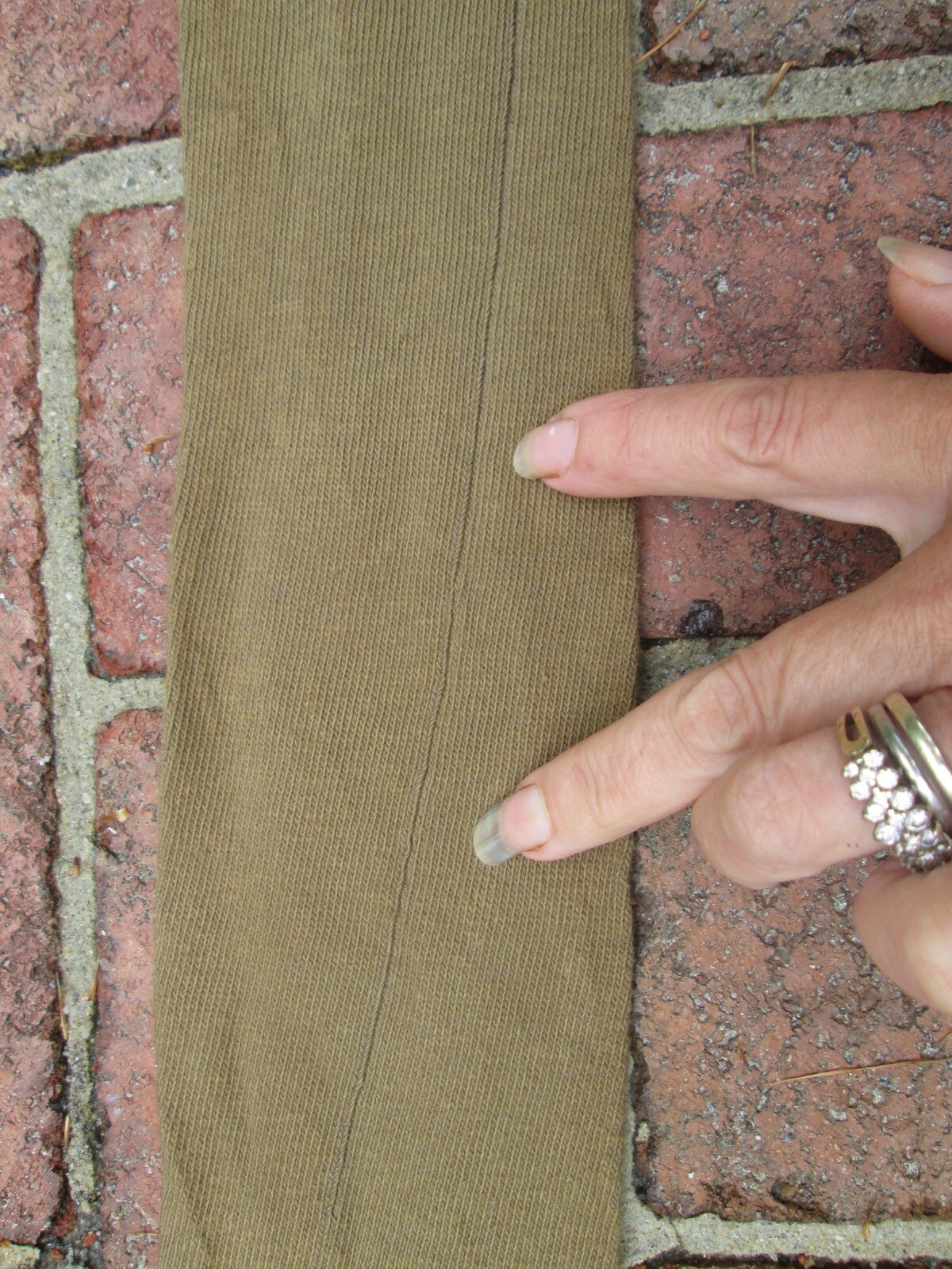 REENACTOR COLONIAL REV WAR 18TH C STOCKING KHAKI CAMEL TAN FOOT WEAR COTTON NEW