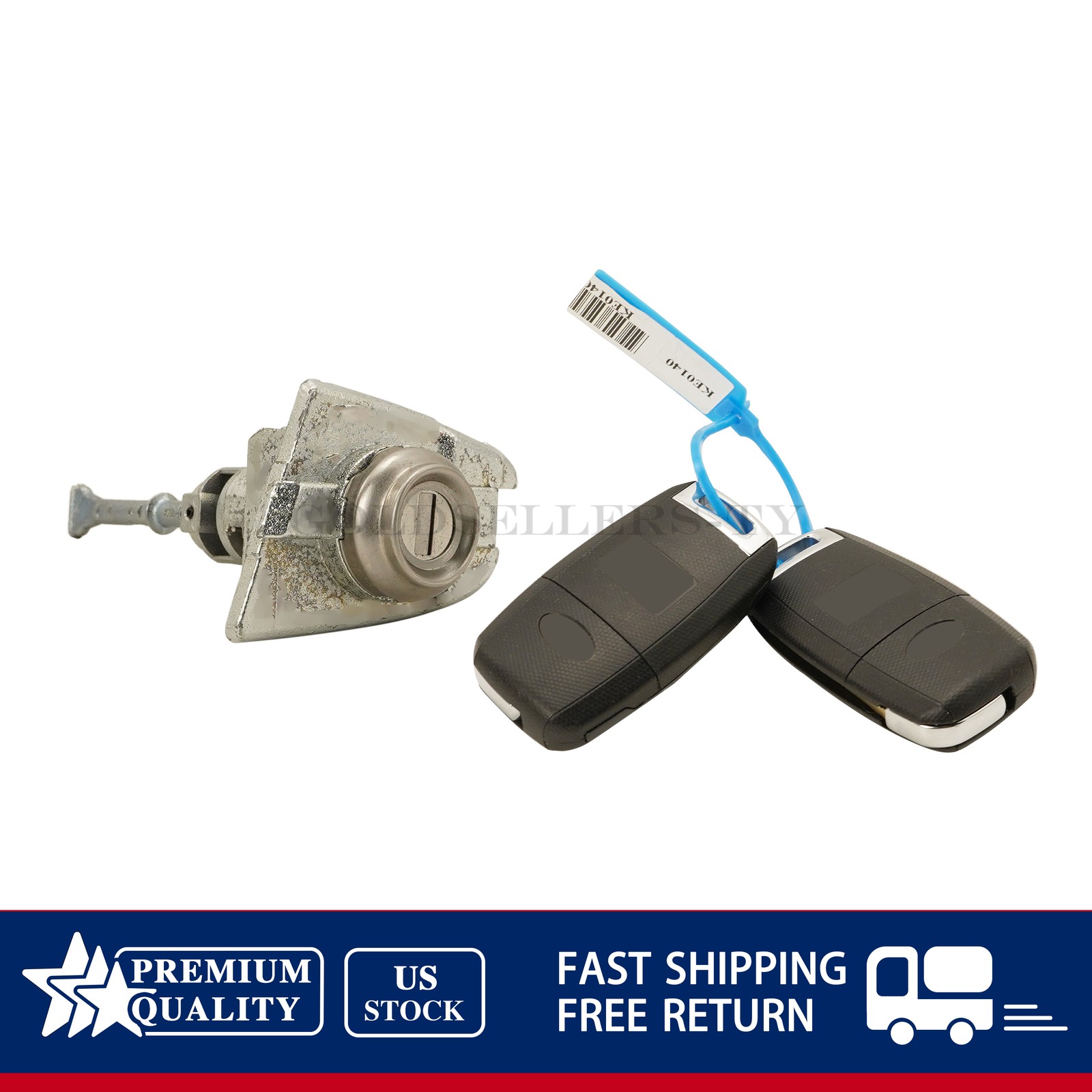 NEW For 2017-2022 Kia Sportage Left Door Lock & Key Cylinder Set 81970-D9A00 US