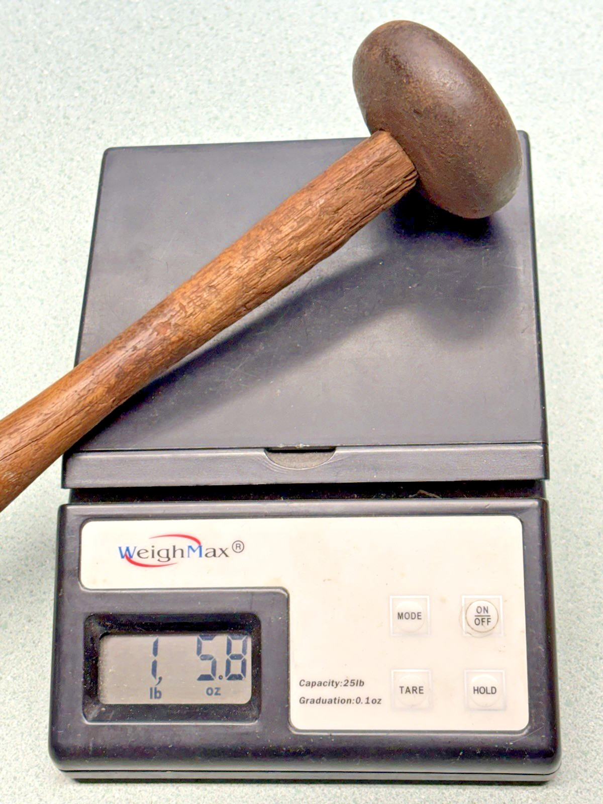 Antique Macadamizing Knapping Napping Hammer Rock Stone Dressing Unmarked NICE