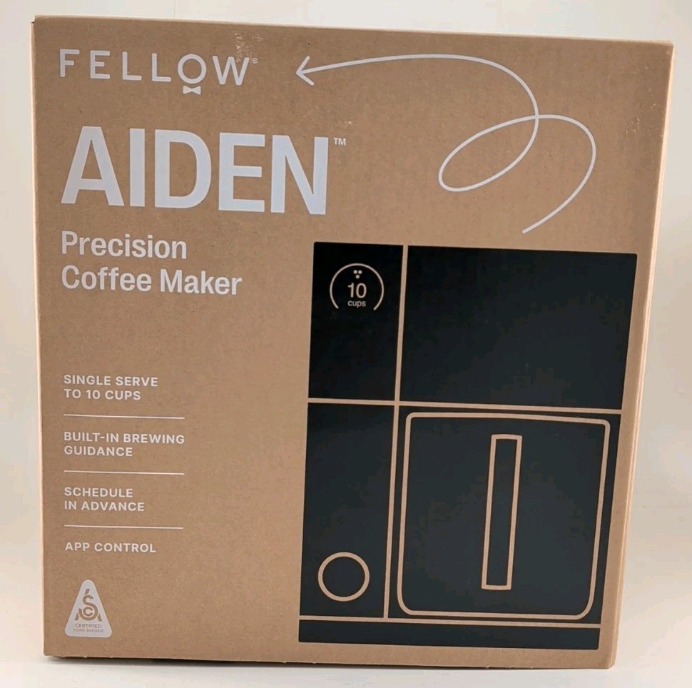 Fellow Aiden Precision Drip Coffee Maker Matte Black Single - 10 Cup App Control