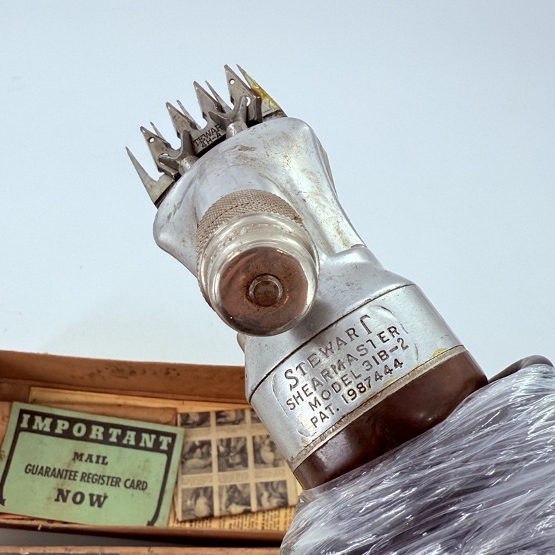 Vintage Sunbeam Stewart Shearmaster Electric Sheep & Goat Shears Model 31B-2