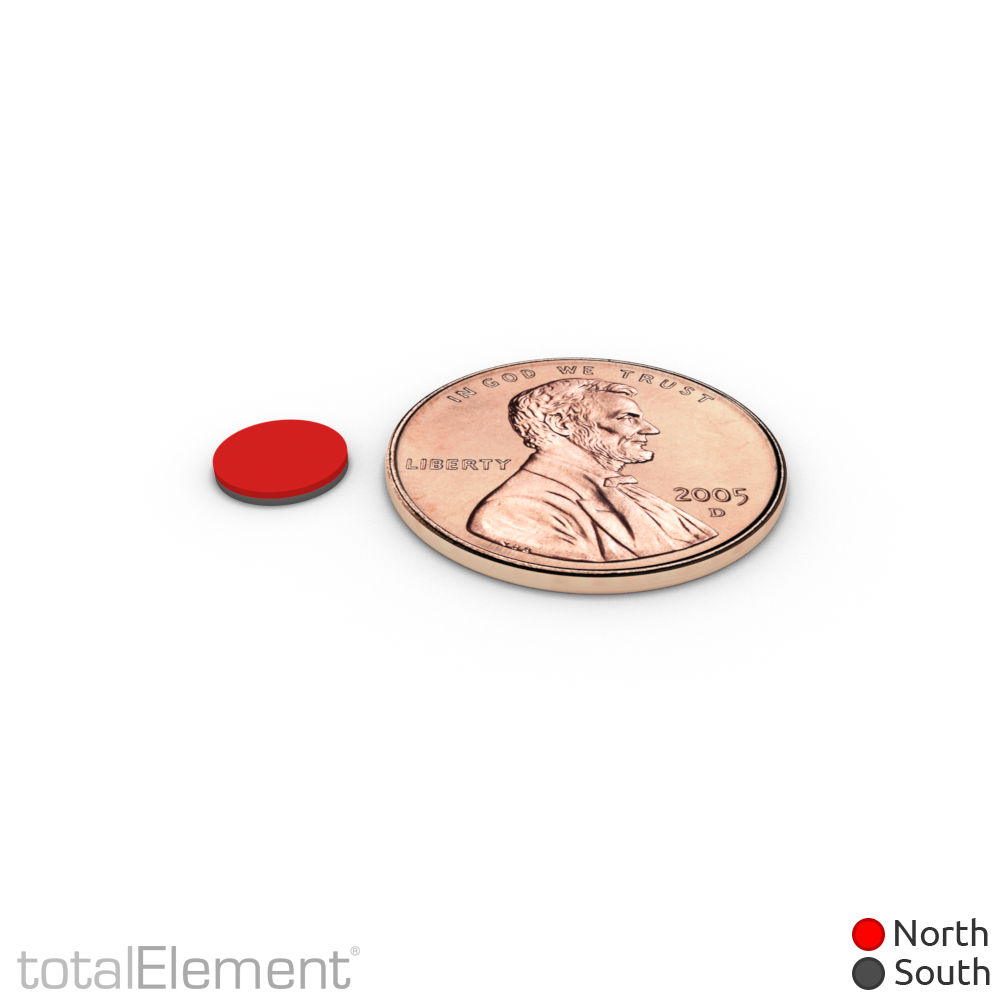 1/4 x 1/32 Inch Neodymium Rare Earth Thin Craft Magnets N48 (200 Pack)