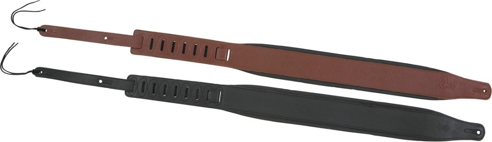 Levy's 3" Padded Leather Guitar Strap Black