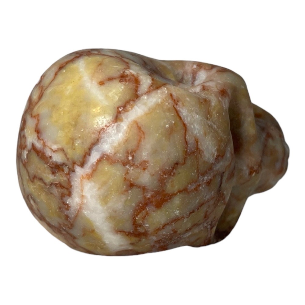 Red Network Vein Jasper Small Skull