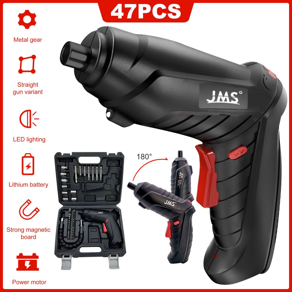 Electric Screwdriver, Cordless Screwdriver Set Rechargeable Drill Tool with Bits