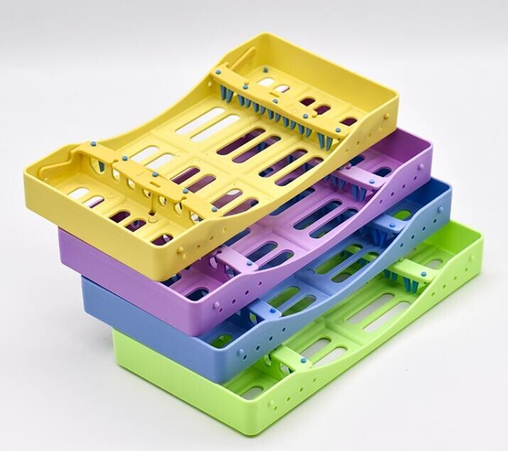 German Dental Autoclave Sterilization Cassette Pack Box Tray For 10 Instrument