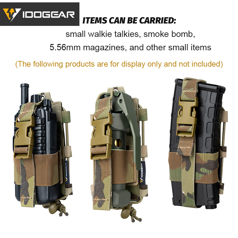 IDOGEAR Tactical Radio Pouch MOLLE Walkie Talkie BAOFENG POFUNG UV5R UV82 Pouch