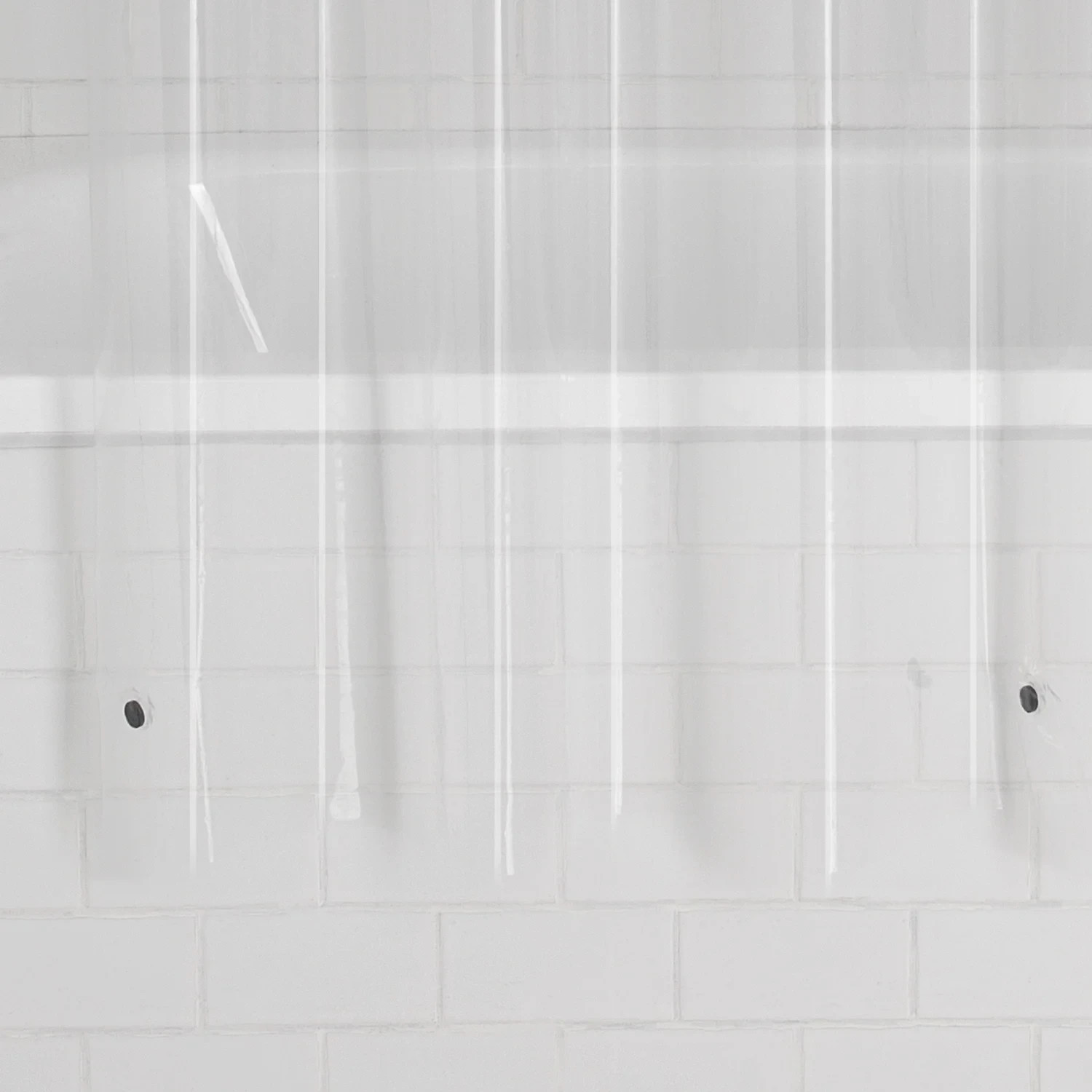 Clear Shower Curtain Liner Anti-Bacterial PEVA 70x71 Water Repellent Mainstays