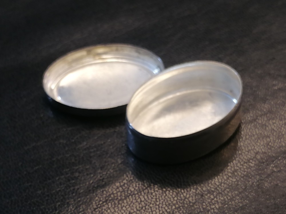 Vintage Silver 800 Pill Case Box - Simple Decorative Pattern, 7.88g