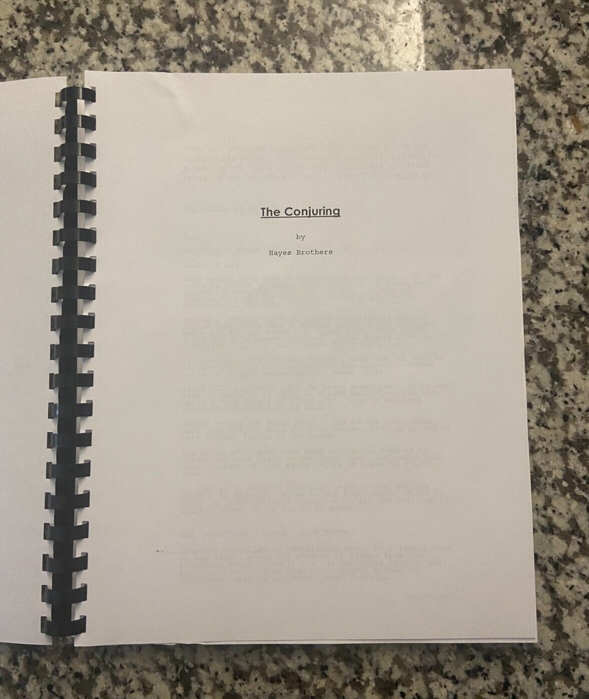 The Conjuring Horror Movie Full Script Screenplay Reprint