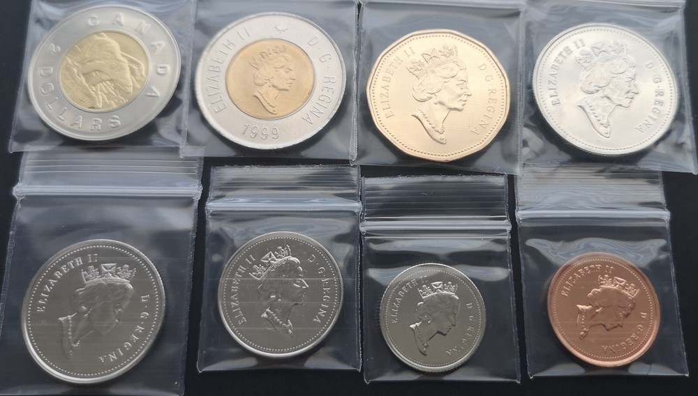 ***CANADA 1999 COMPLETE UNCIRCULATED COINS SET ***