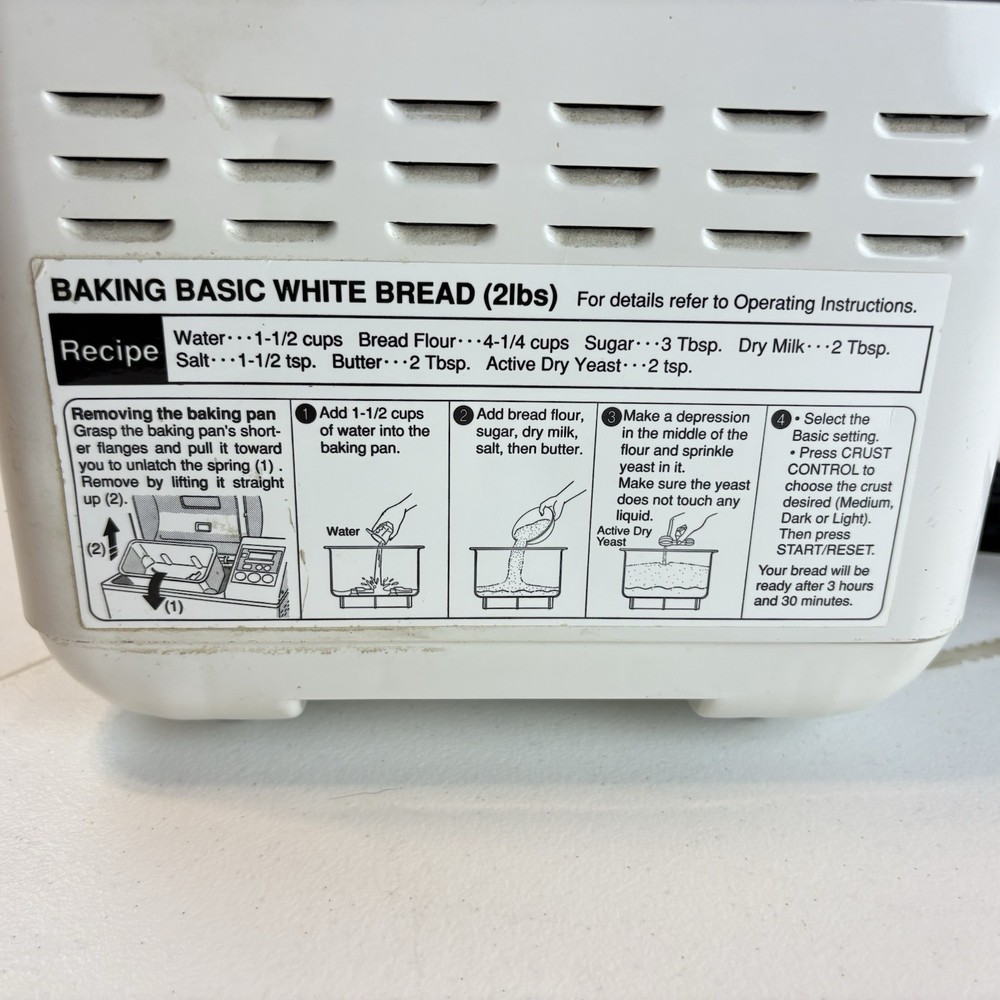 Zojirushi BBCC-V20 Home Bakery Supreme Bread Maker Machine 2lb Tested