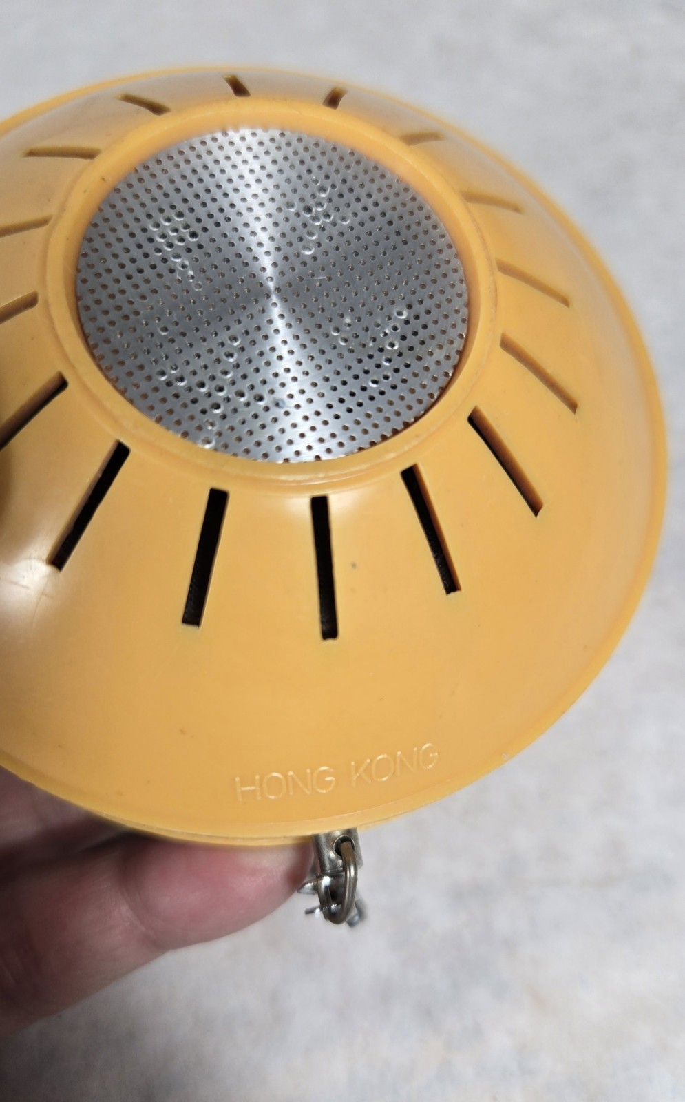 RARE Vintage Kmart Realtone Radio 31-13 Yellow Space Capsule 1970's WORKS