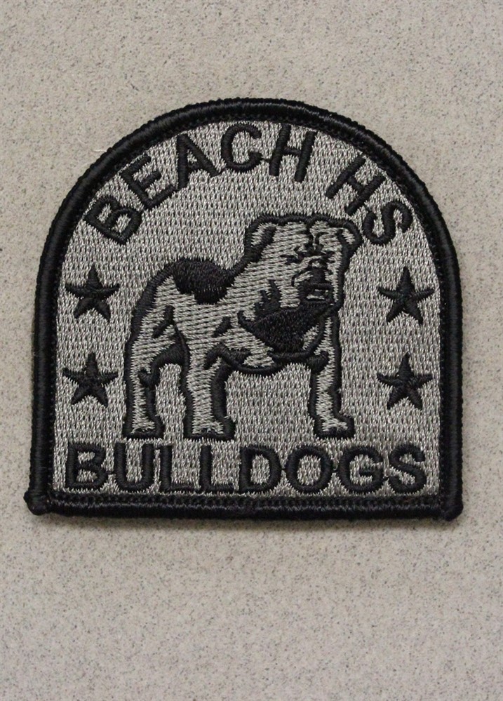 Beach High School, Army JROTC Patch (#2180) - w/hook & loop back
