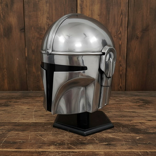 Mandalorian Helmet Armor with Inner Liner & Adjustable Chin Strap
