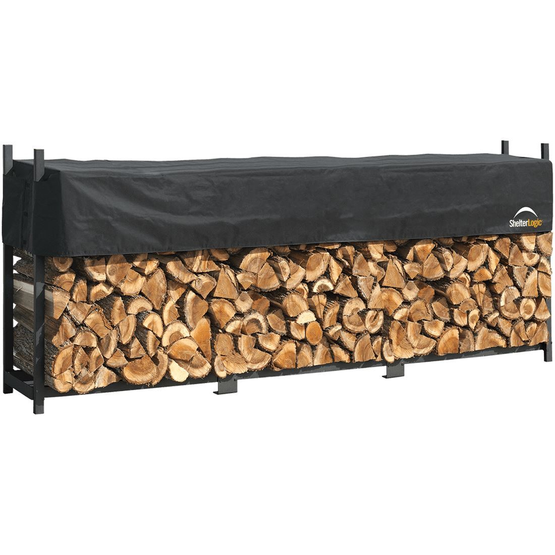 ShelterLogic Ultra Duty Firewood Rack with Cover, 12 ft.