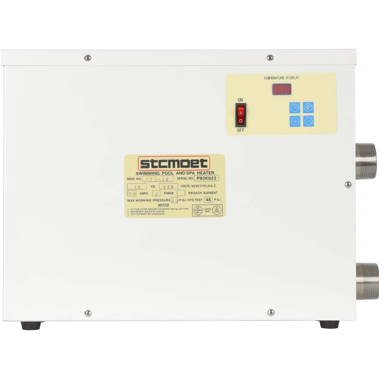 15KW Swimming Pool Heater Water Thermostat Home SPA Electric Heater New