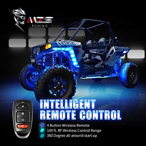 Motorcycle LED Light Kit Multi-Color Neon RGB Strips, Wireless Smart Remote
