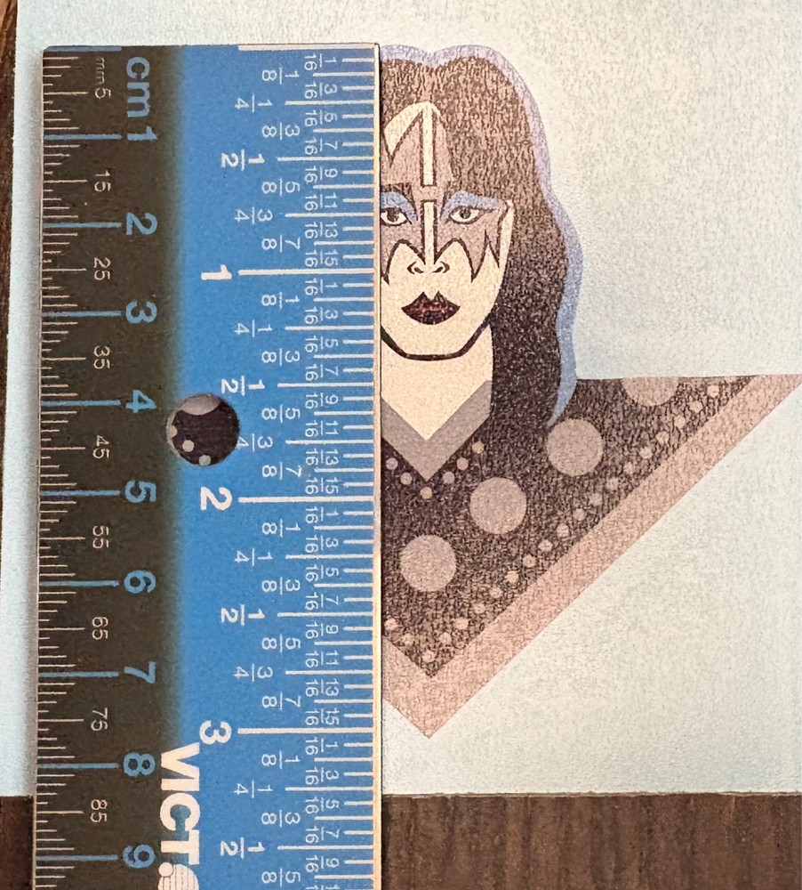 Classic Ace Frehley w/ Kiss makeup head full color Vinyl decal guitar sticker