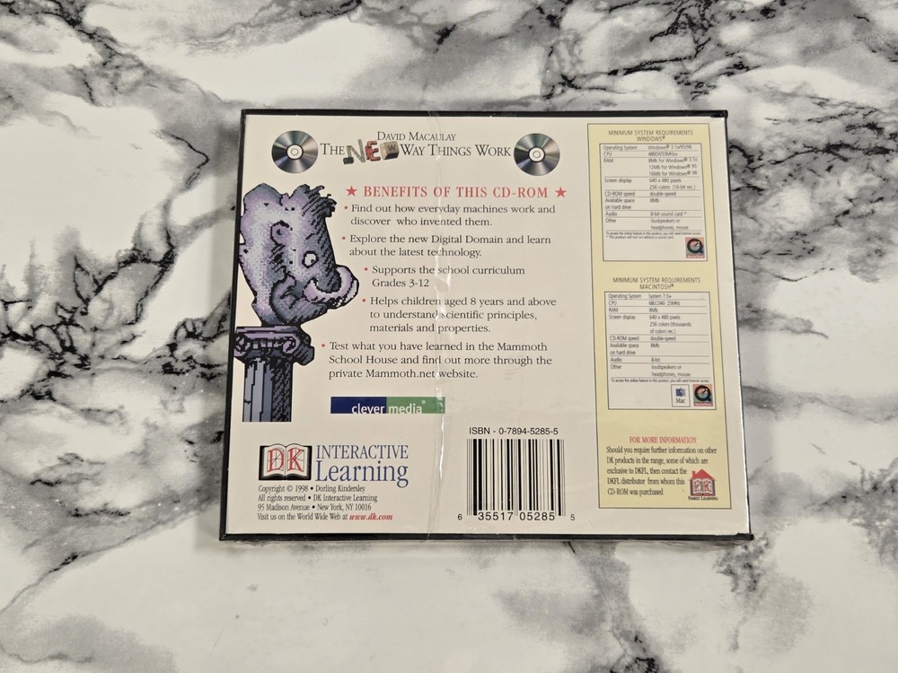 NEW - David Macaulay - The New Way Things Work (Software, PC) -- (Please Read)