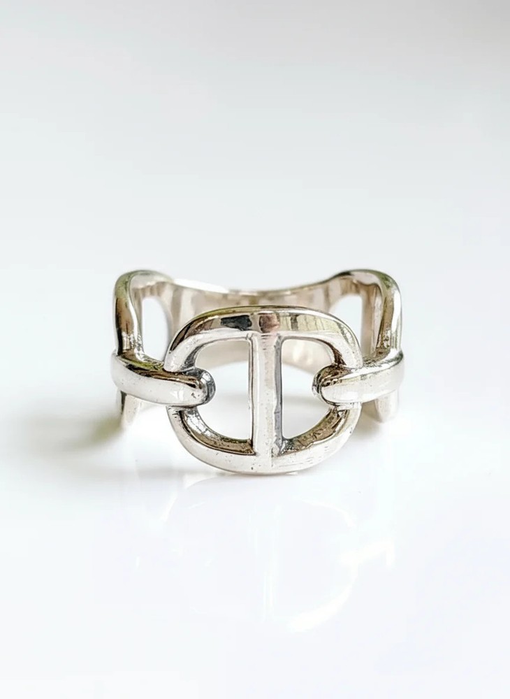 Sterling Silver Chunky Chain Ring