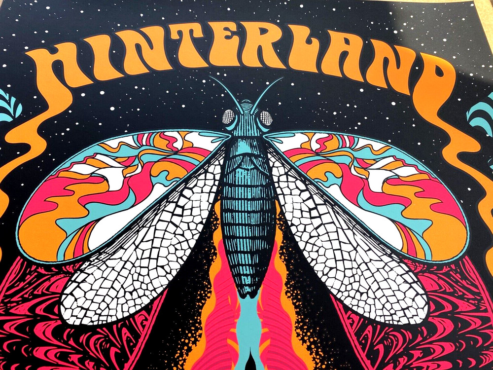 HINTERLAND FESTIVAL 2023 AP POSTER S/N Signd #/30 Zach Bryan Bon Iver Noah Kahan