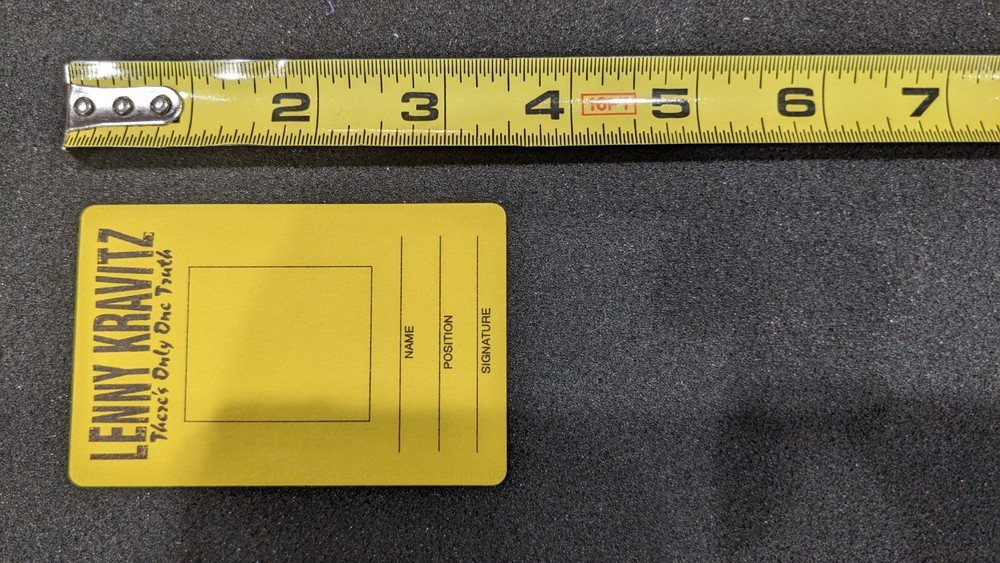 *NEW* LENNY KRAVITZ THERE'S ONLY ONE TRUTH ALL ACCESS TOUR STAFF PASS