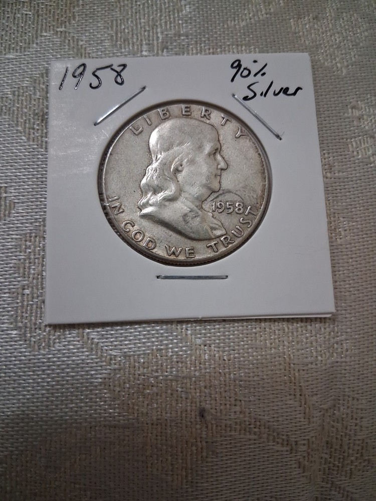 1958 Franklin Half Dollar 90% Silver