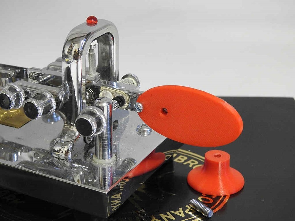 REPLACEMENT FINGER PIECES FOR ALMOST ALL MODELS OF VIBROPLEX BUGS - FREE DEL USA