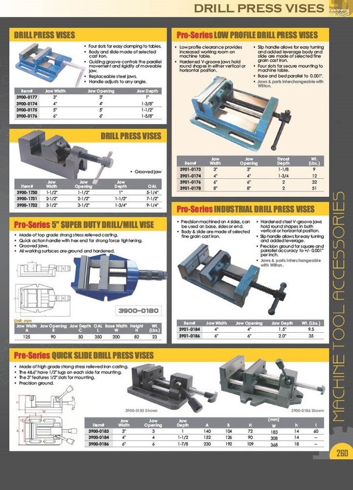 3" SUPER CROSS SLIDE VISE (3901-2703)