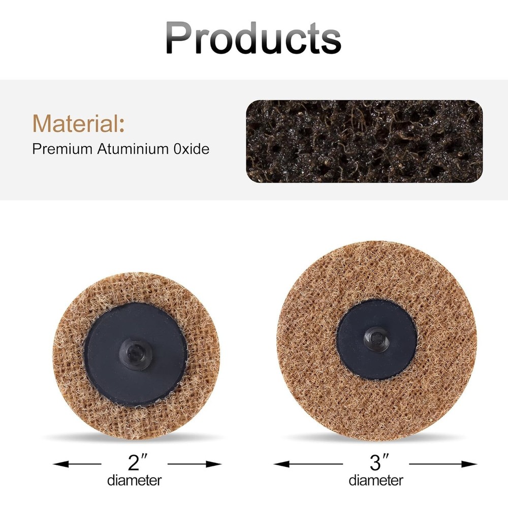 47Pcs 2"/3" Nylon Surface Conditioning Discs for Grinding, Polishing & Deburring