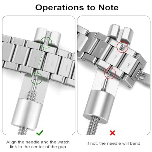 Solid Watch Link Removal Kit, Tools to Adjust and Remove Bracelets，Watch Strap