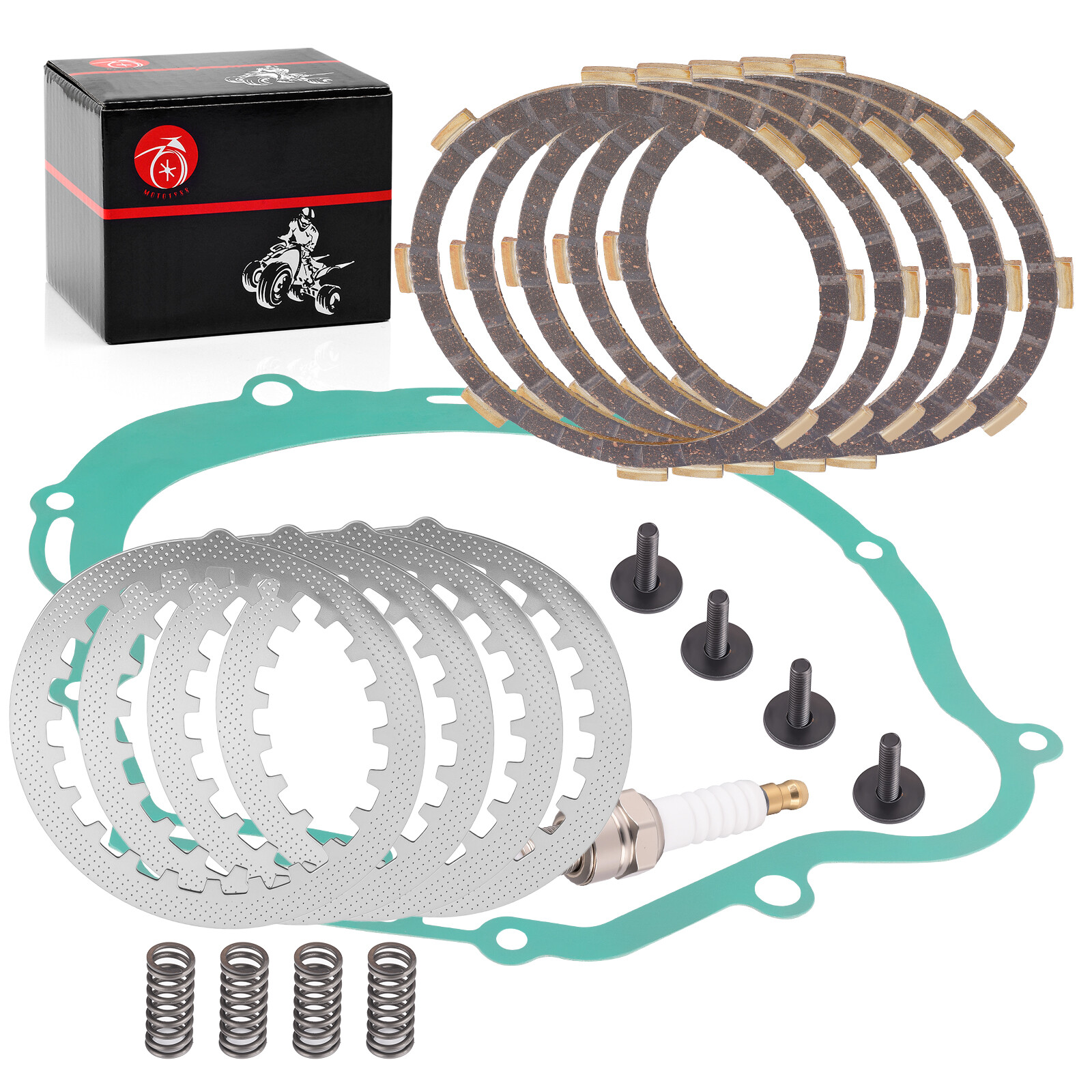 Heavy Duty Clutch Kit w/Gasket Spring for Yamaha TTR125 TTR125E TTR125L TTR125LE