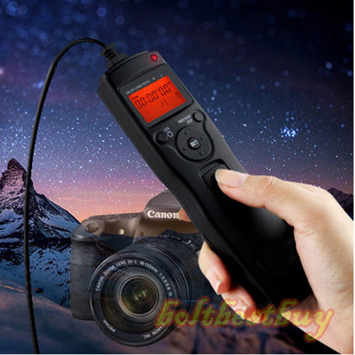 Timer Remote Control Shutter Release for Canon EOS 50D 40D 6D 7D 5D Mark III IV