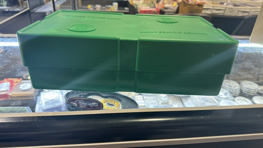 EMPTY GREEN MONSTER BOX With SILVER EAGLE Empty COINS OR ROLLS Replacement