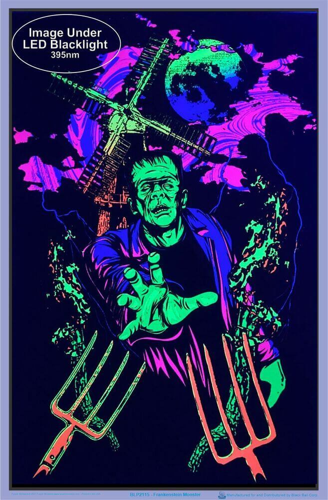 Frankenstein Monster Blacklight Poster 23" x 35"