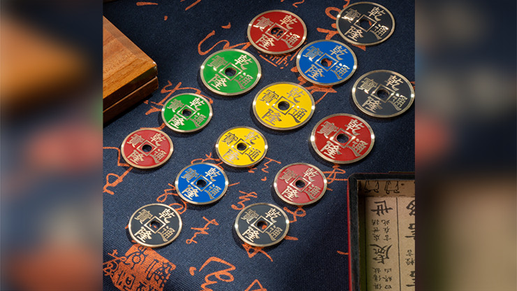 RAINBOW COINS (MORGAN) by N2G magic tricks