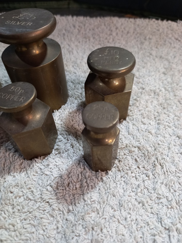 Vintage Brass Weights Post Office