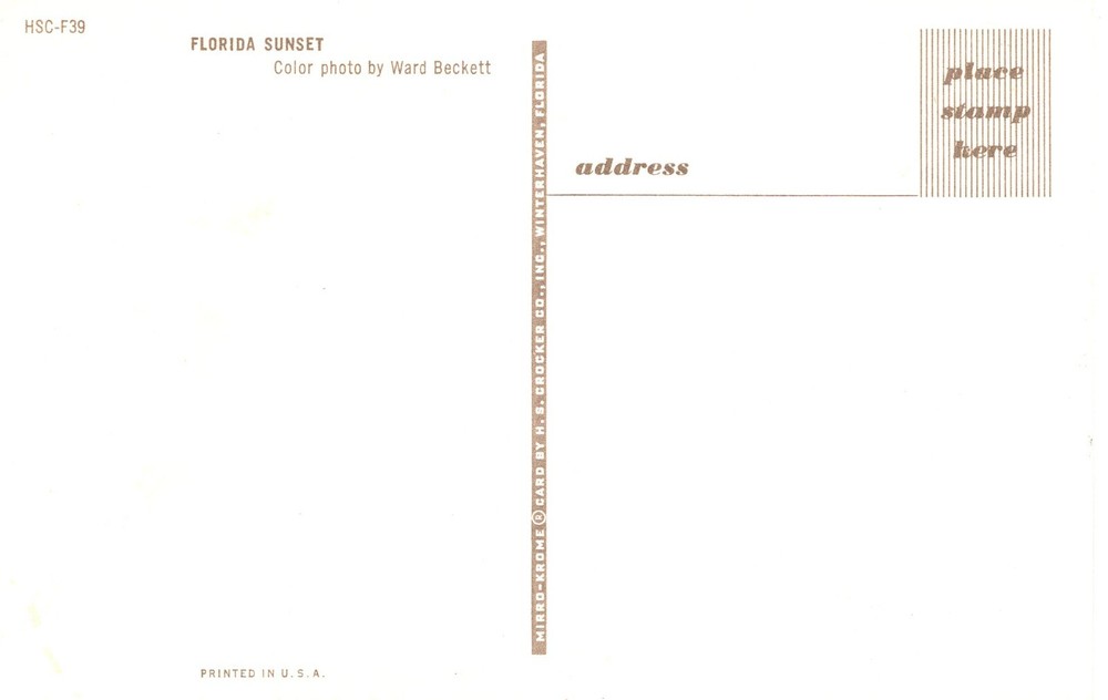 FLORIDA SUNSET - PC6201